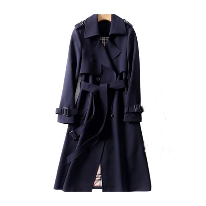 Kristin | Women's Belted A-Line Long Trench Coat