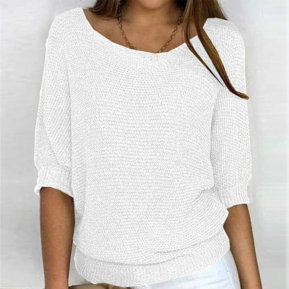 Lilly | Women's Three Quarter Sleeve Relaxed Fit Jumper