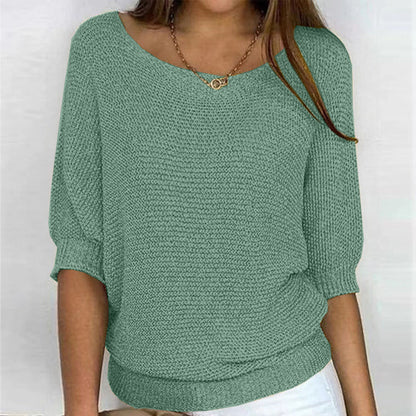 Lilly | Women's Three Quarter Sleeve Relaxed Fit Jumper
