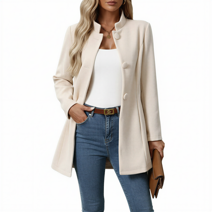 Maisie | Women's Button Front A-Line Winter Coat