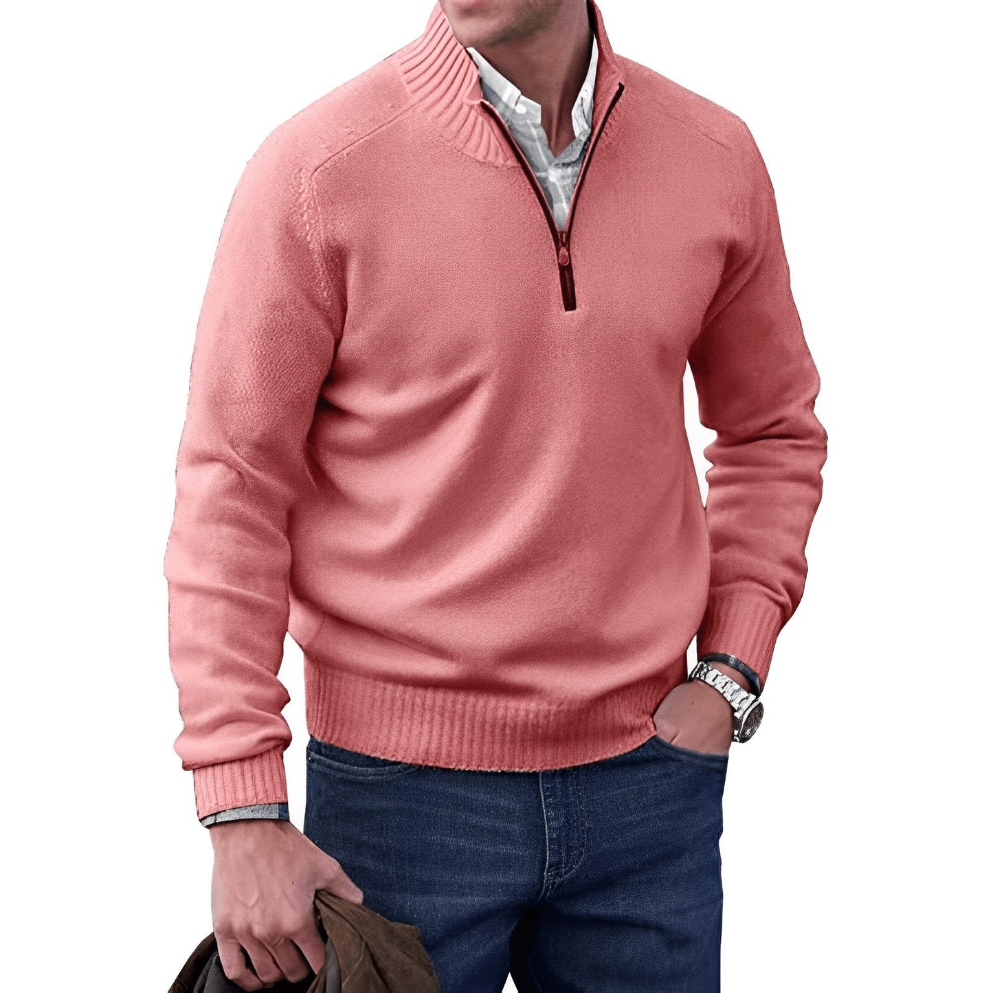 Ryan | Men's Quarter Zip Knit Jumper