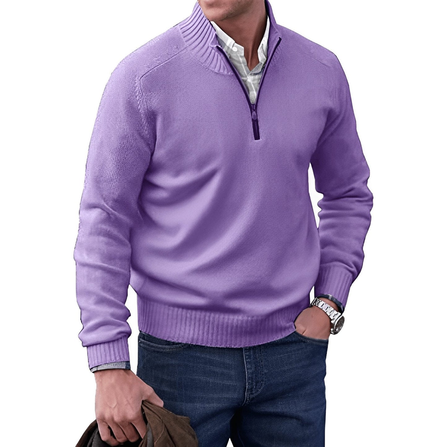 Ryan | Men's Quarter Zip Knit Jumper