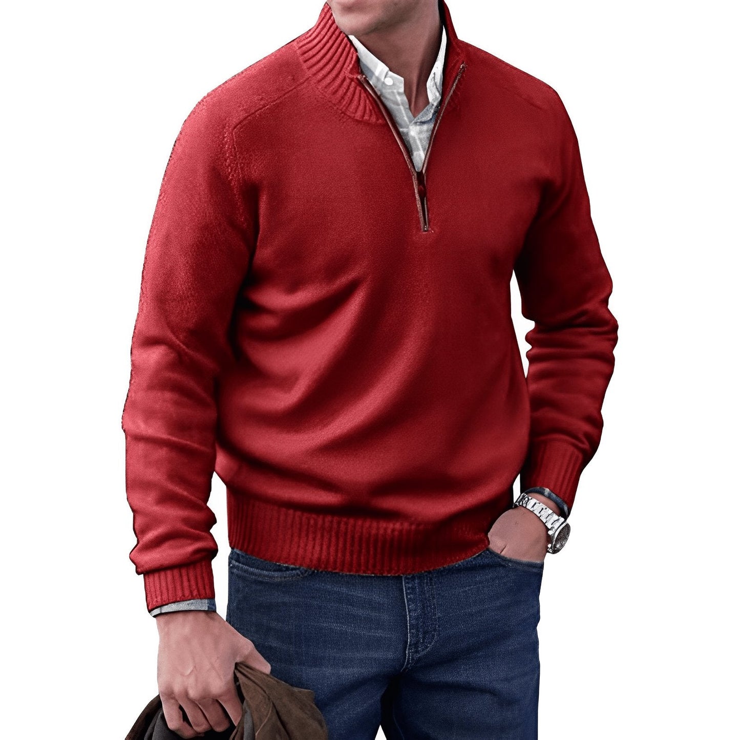Ryan | Men's Quarter Zip Knit Jumper