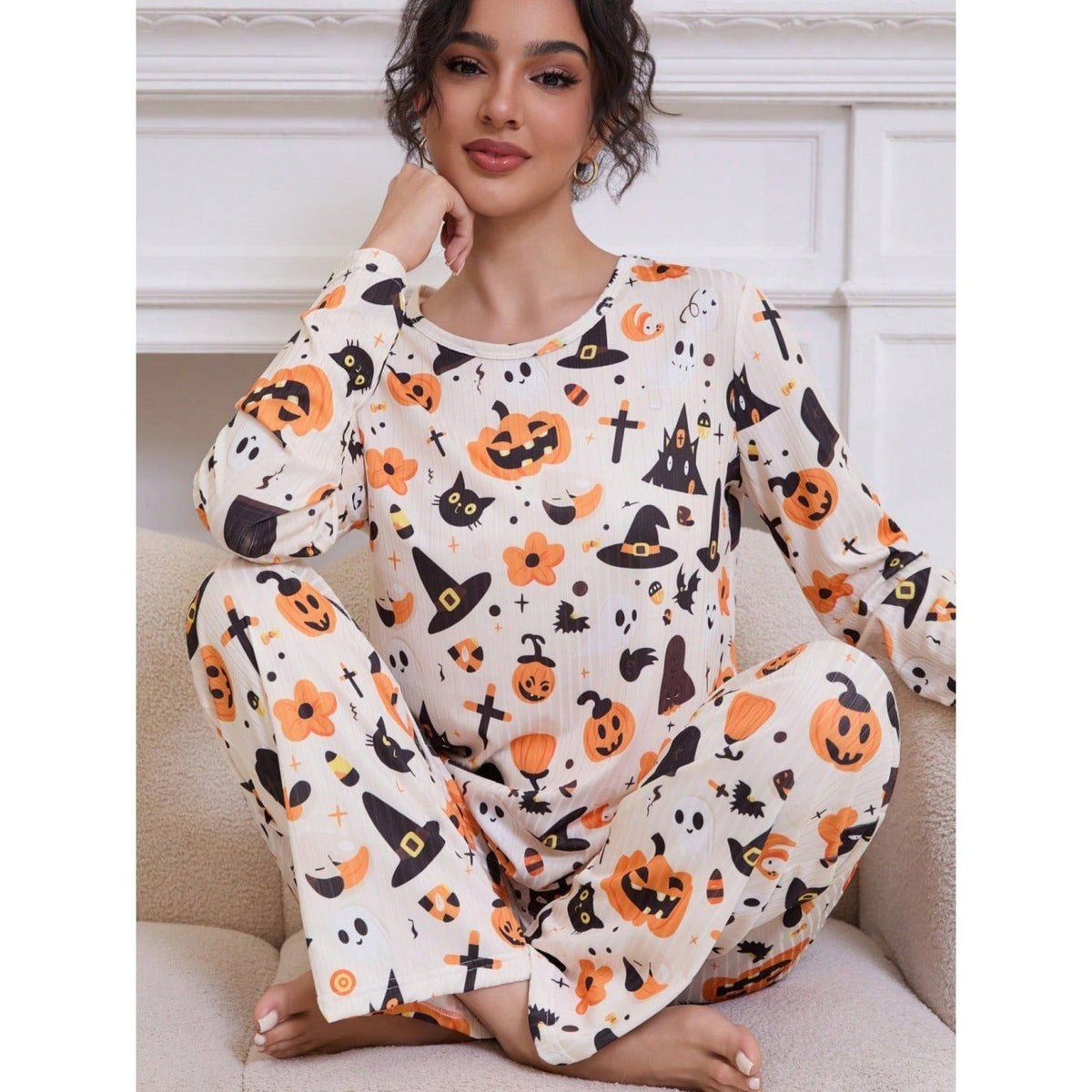 Spooky Hollow | Pumpkin Ghost Halloween Pyjamas 7