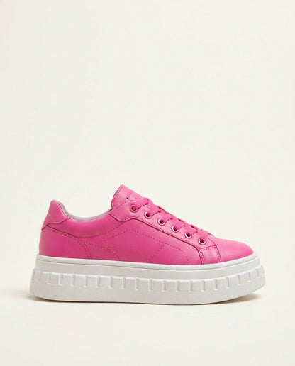 Marlow | Tan Lace Up Chunky Platform Sneakers 11