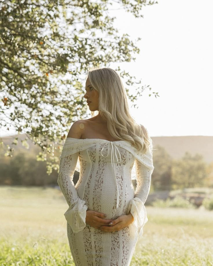 Elcevi | Lace Maternity Dress 1