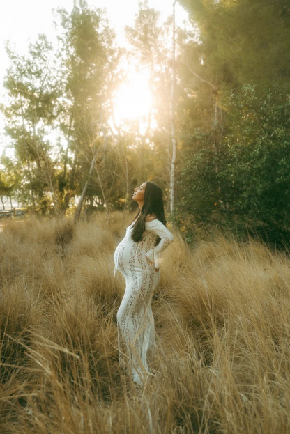 Elcevi | Lace Maternity Dress 6
