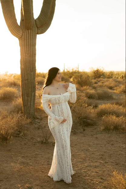 Elcevi | Lace Maternity Dress 7