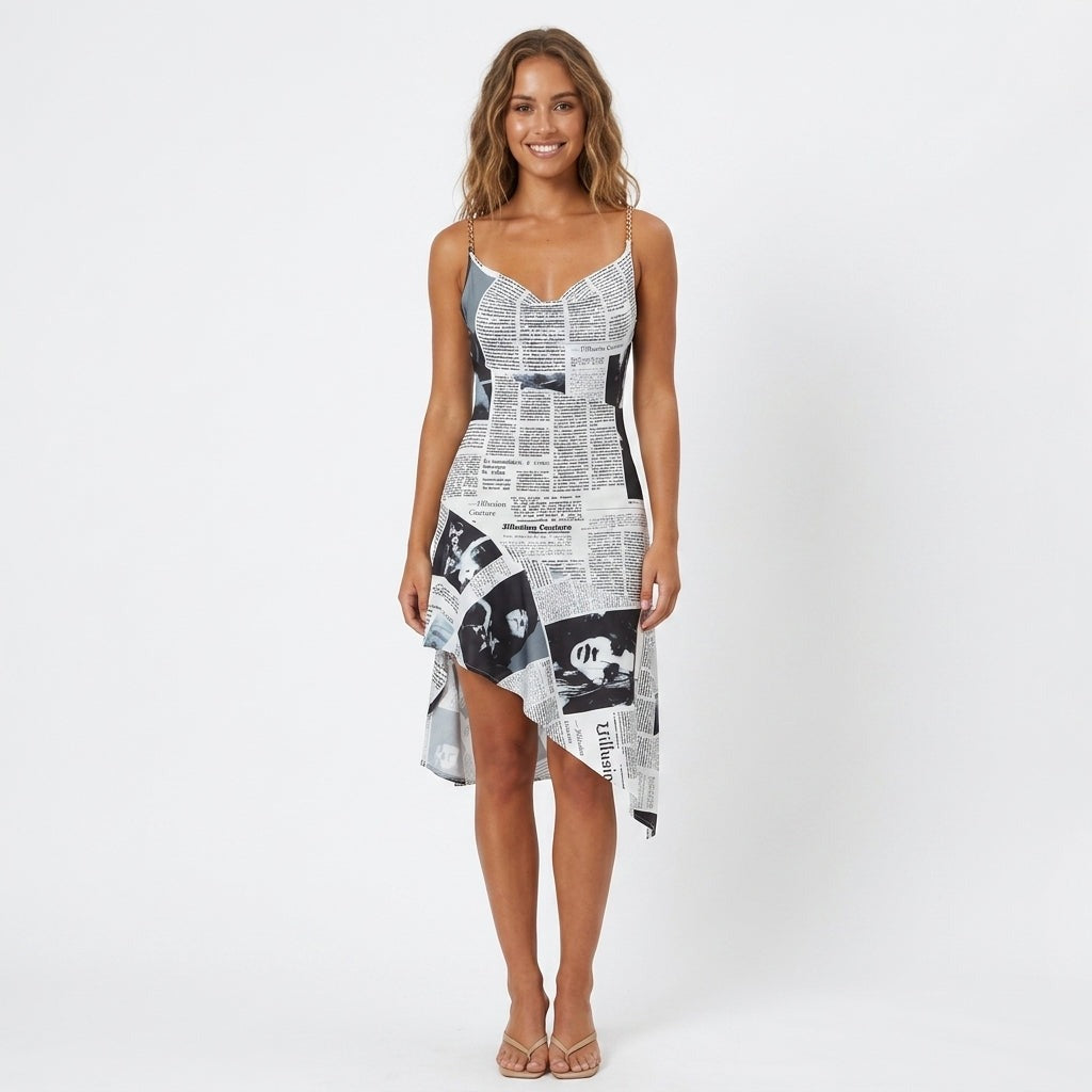 Niamh Bellamy | Strapless Asymmetric Race Day Mini Dress 1