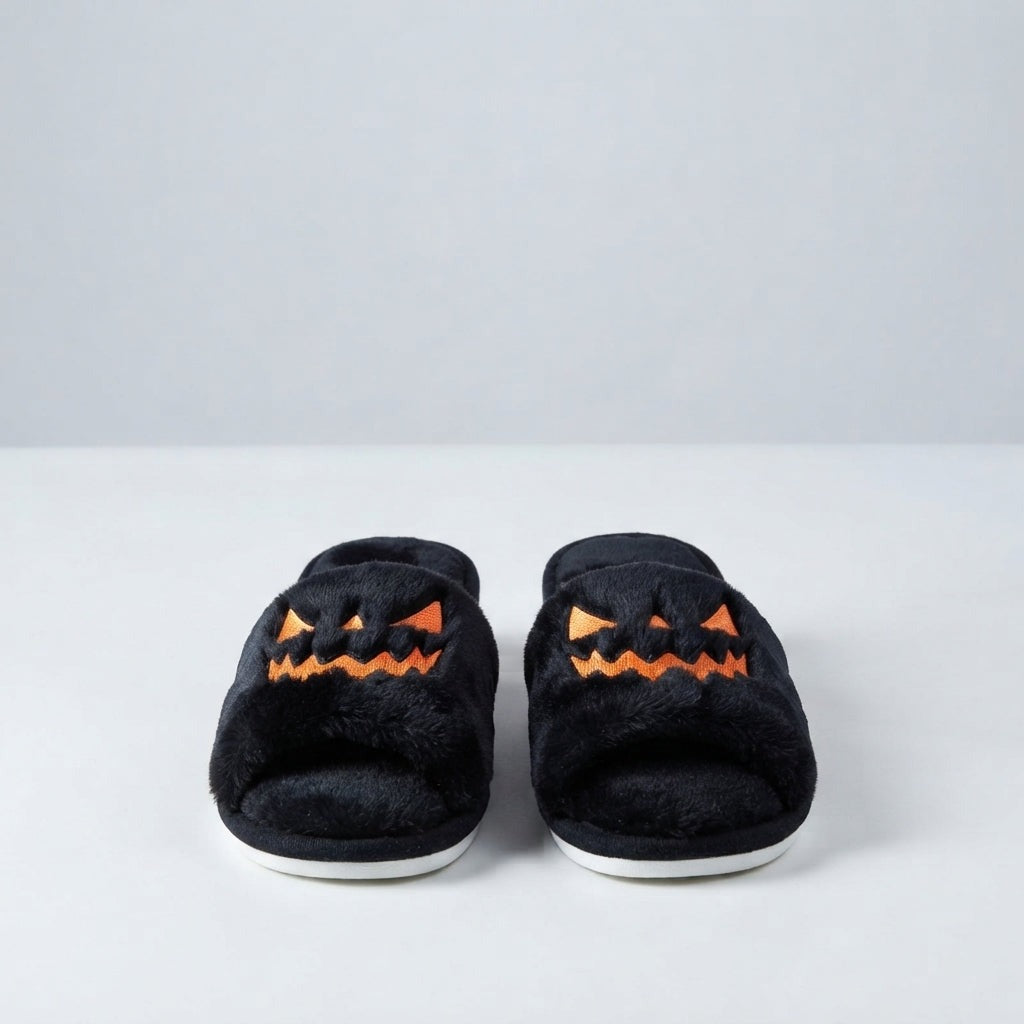 Little Boo | Pumpkin Halloween Slippers 2