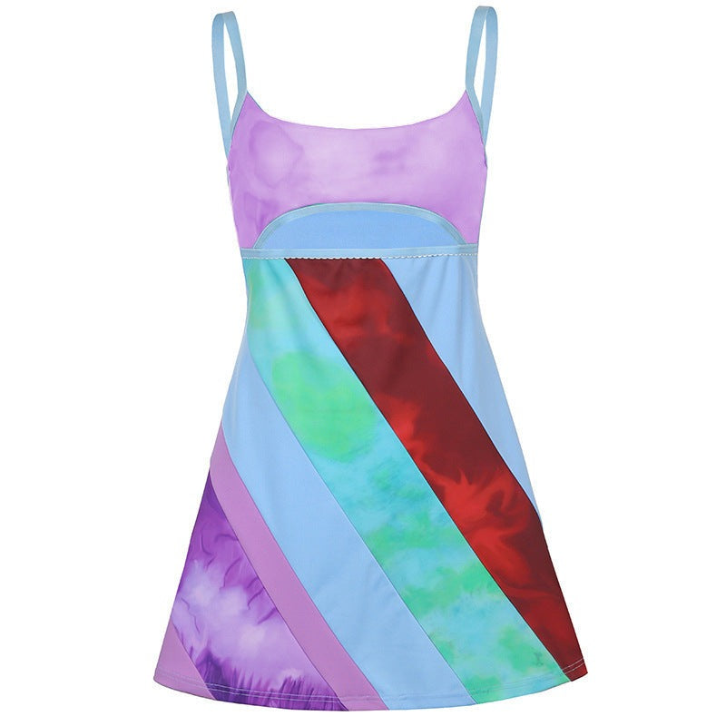 Tara Kelly | Patchwork Cut Out Race Day Mini Dress 11