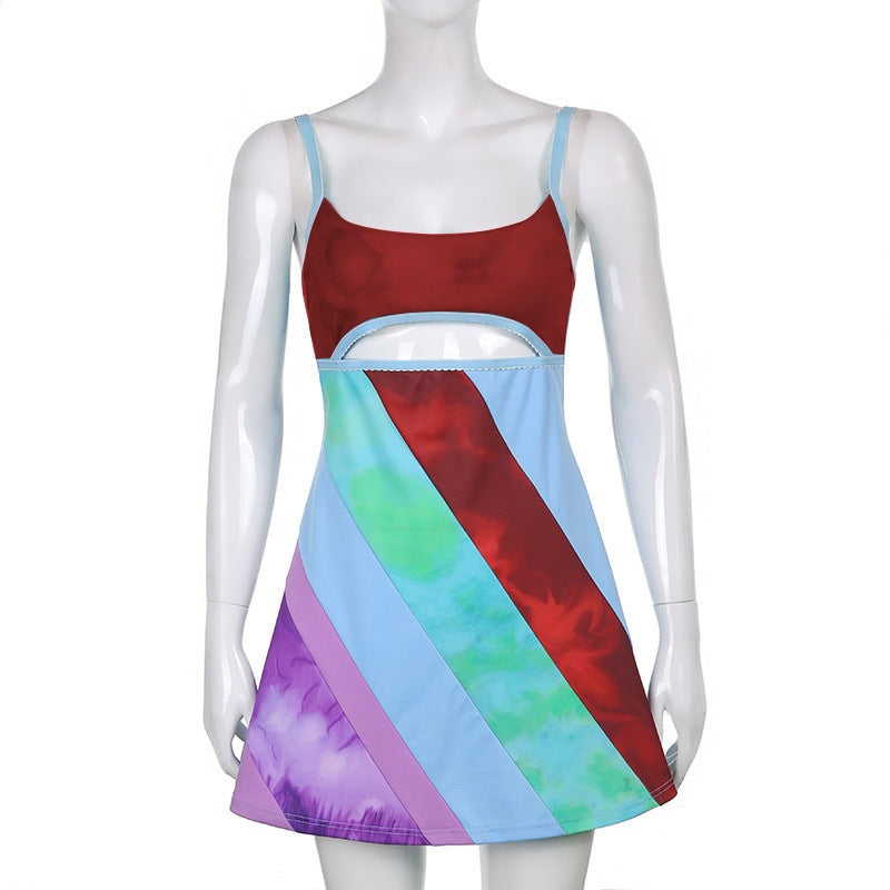 Tara Kelly | Patchwork Cut Out Race Day Mini Dress 12