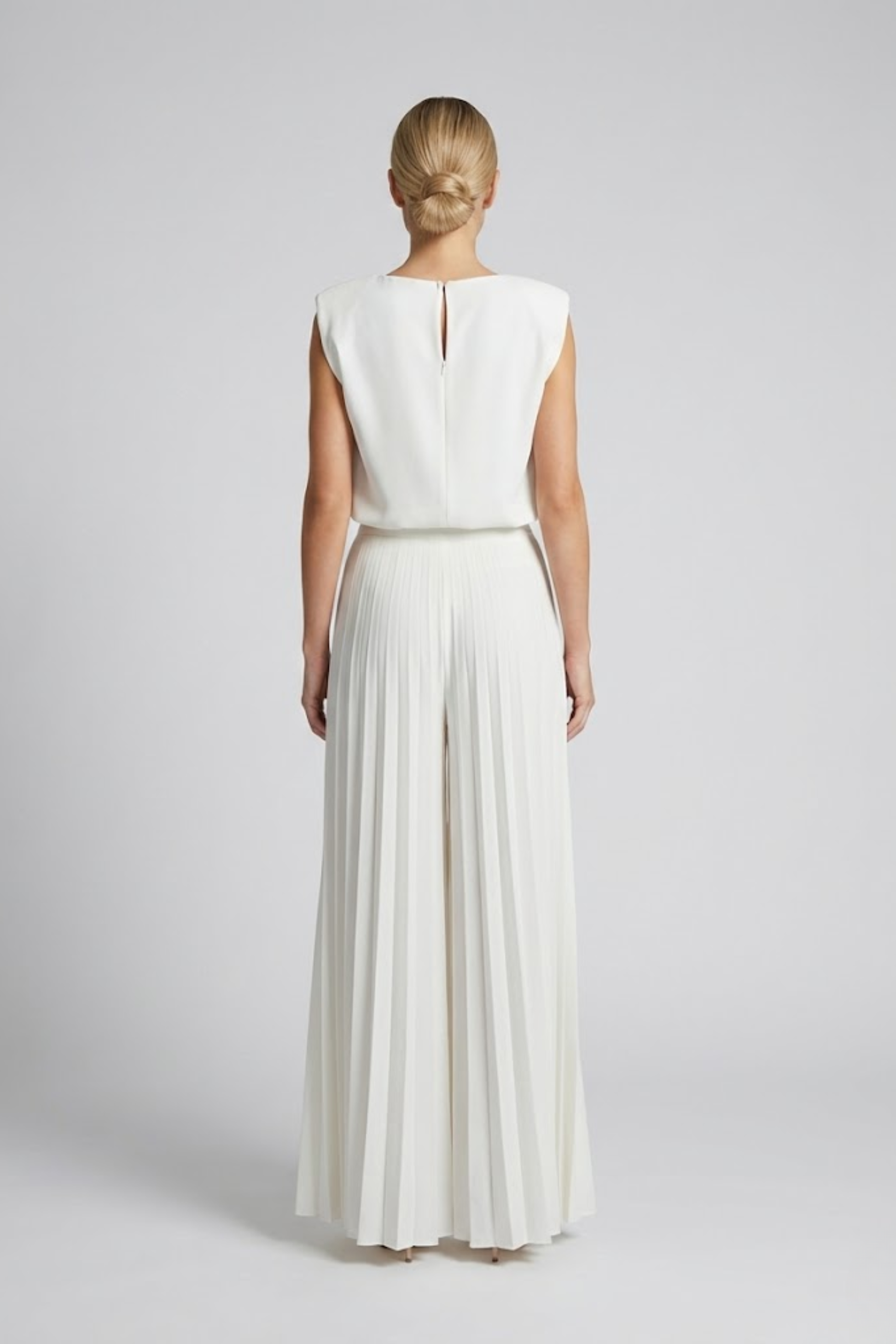 Amara | Black Cap Sleeve Top and Pleated Wide Leg Two Piece Set 7