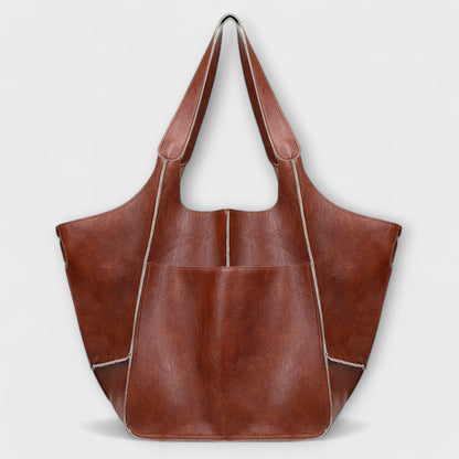 Urania | Oversized Leather Weekender Bag 13