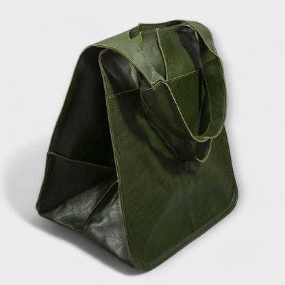Urania | Oversized Leather Weekender Bag 3