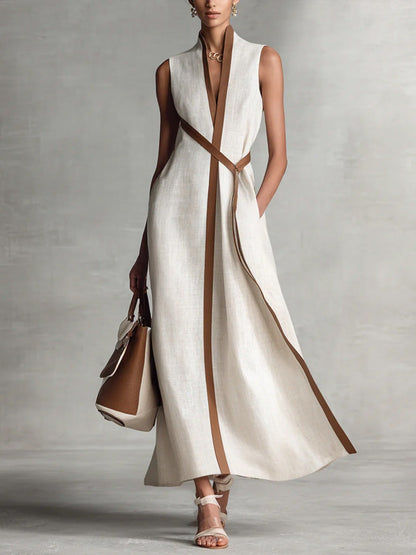 Isabella | V Neck Wrap Melbourne Cup Maxi Dress 1