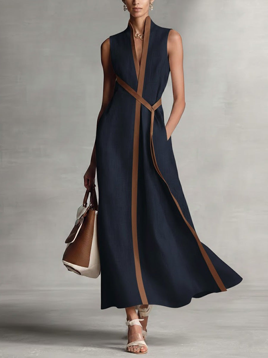 Isabella | V Neck Wrap Melbourne Cup Maxi Dress 2