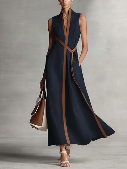 Isabella | V Neck Wrap Melbourne Cup Maxi Dress 2