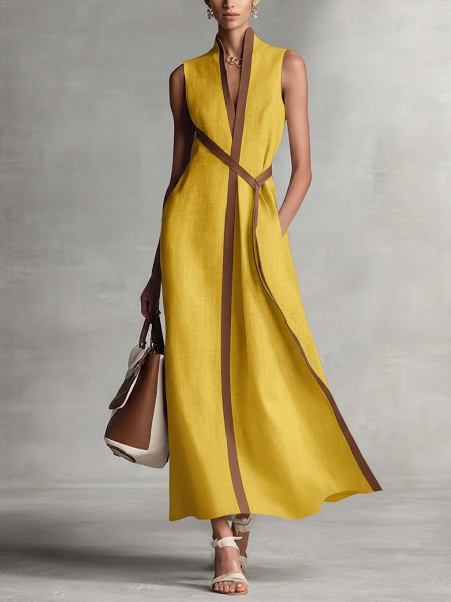 Isabella | V Neck Wrap Melbourne Cup Maxi Dress 4