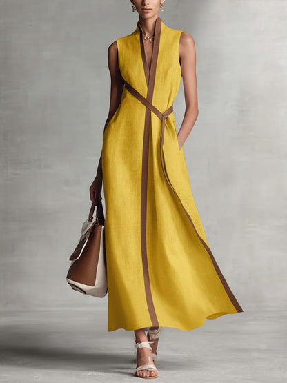 Isabella | V Neck Wrap Melbourne Cup Maxi Dress 4