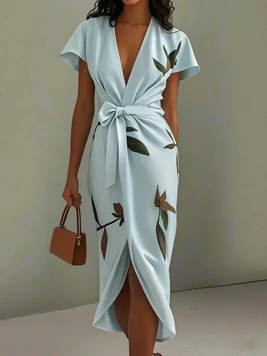 Eleanor | Floral Garden Party Wrap Midi Dress 2