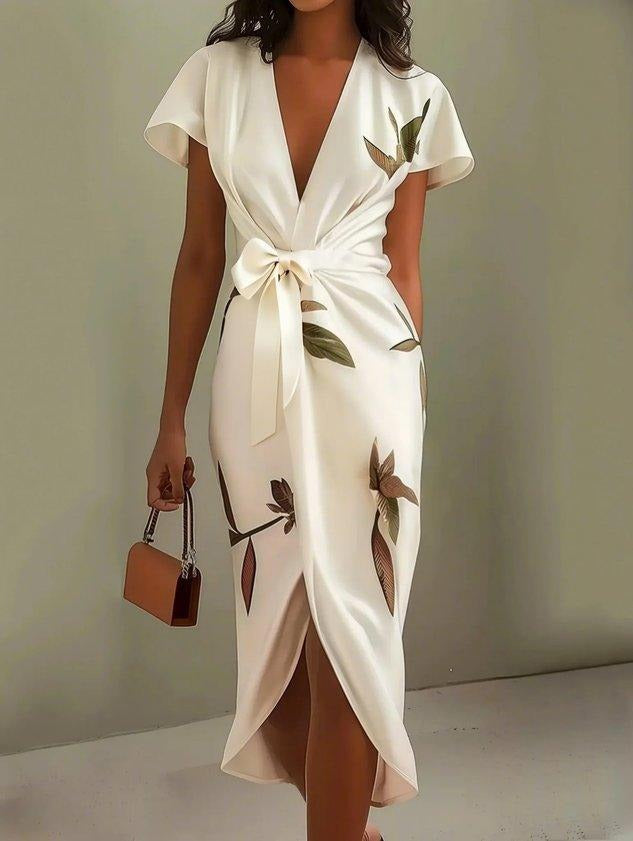 Eleanor | Floral Garden Party Wrap Midi Dress 3