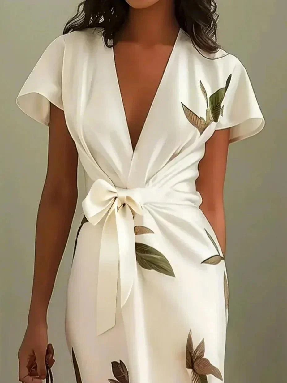 Eleanor | Floral Garden Party Wrap Midi Dress 4