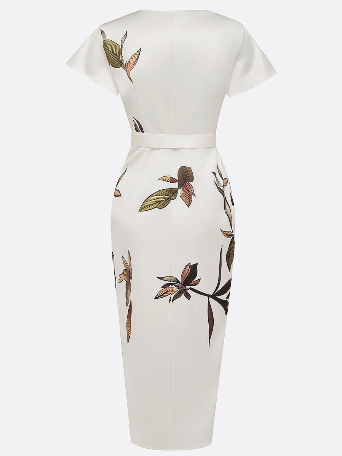 Eleanor | Floral Garden Party Wrap Midi Dress 7