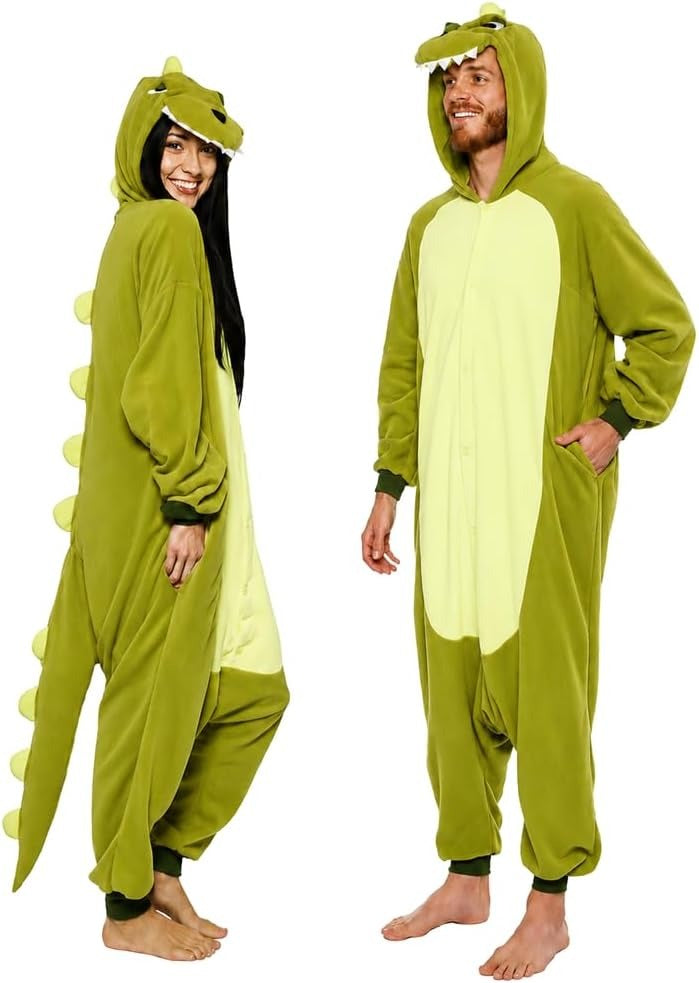 Dexter | Green Dinosaur Hooded Onesie Costume 5