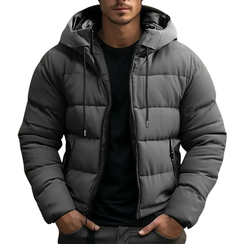 Paul | Men's Padded Hooded Quilted Puffer Jacket