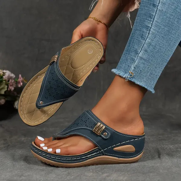 Cushioned Adjustable Comfort Thong Sandals