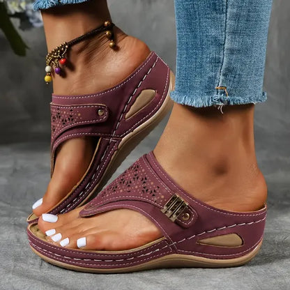 Cushioned Adjustable Comfort Thong Sandals