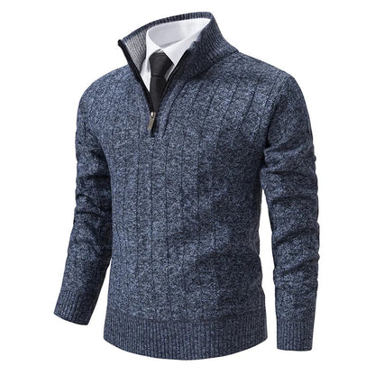 Ronald | Men's Quarter-Zip Cable Knit Jumper
