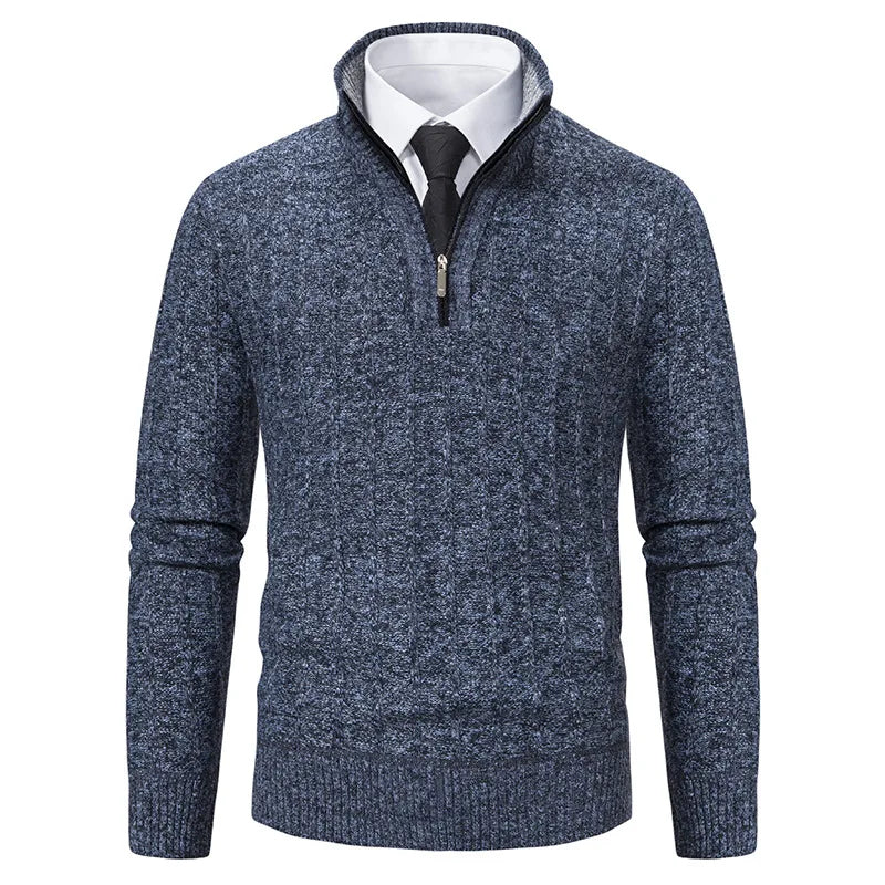 Ronald | Men's Quarter-Zip Cable Knit Jumper