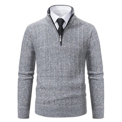Ronald | Men's Quarter-Zip Cable Knit Jumper