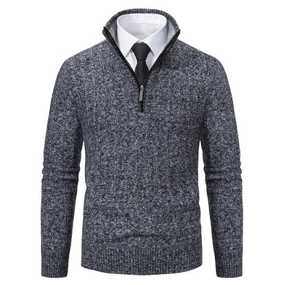 Ronald | Men's Quarter-Zip Cable Knit Jumper
