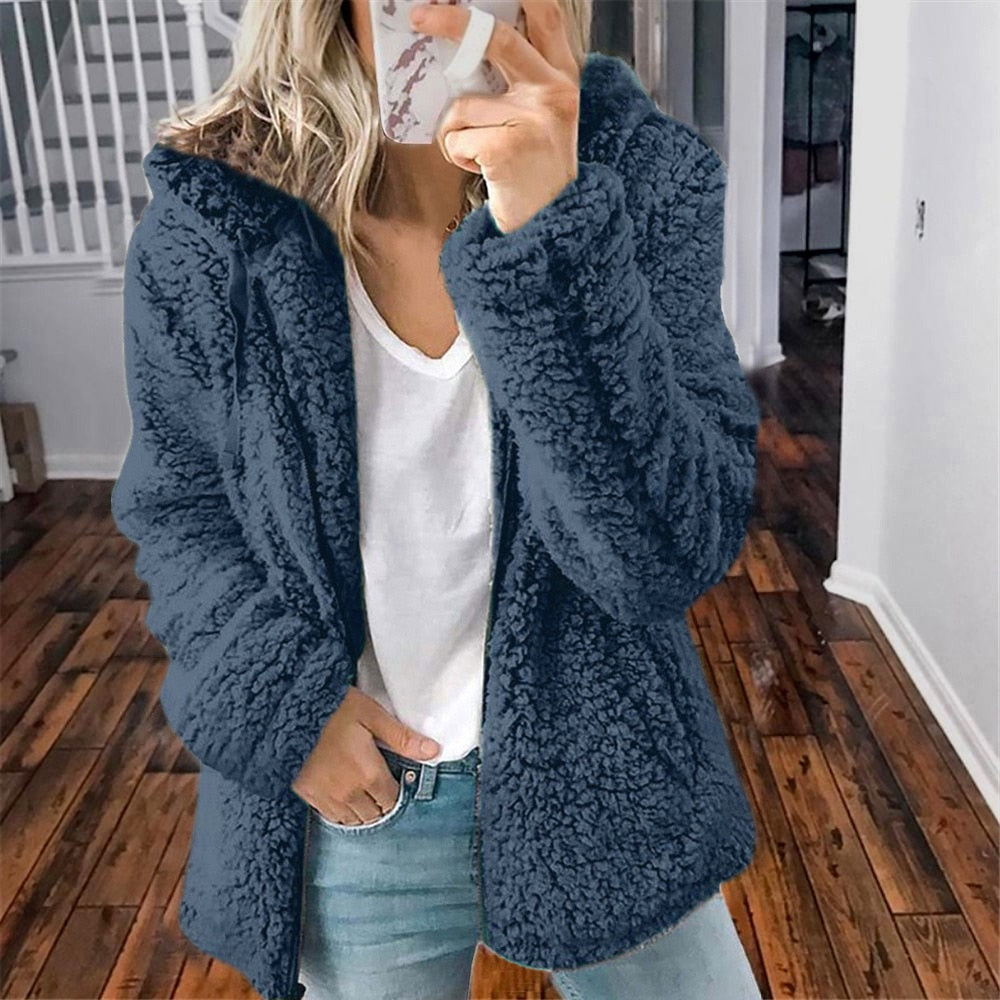 Sandy | Women's Zip Up Hooded Fleece Jacket