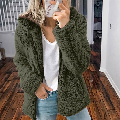Sandy | Women's Zip Up Hooded Fleece Jacket