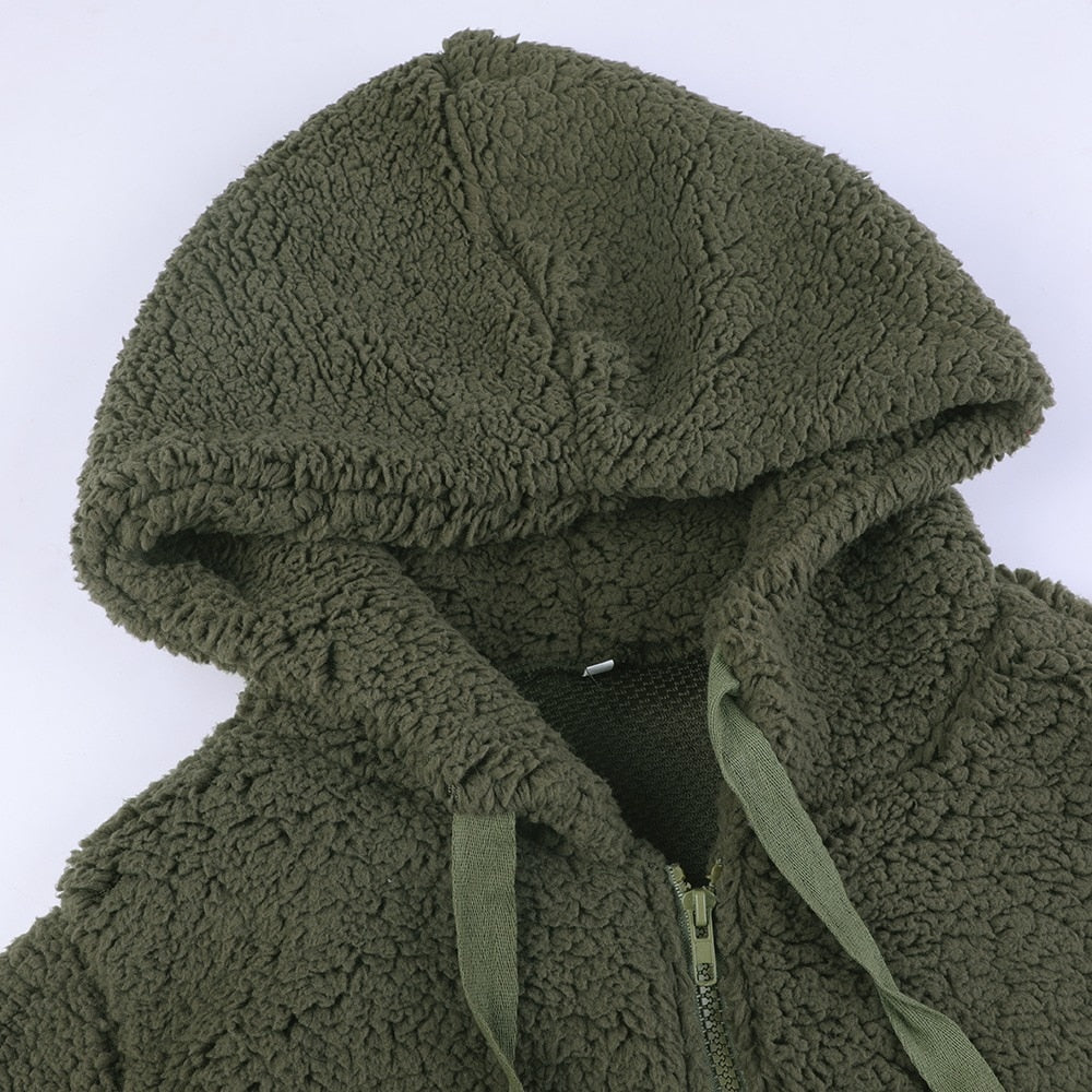 Sandy | Women's Zip Up Hooded Fleece Jacket
