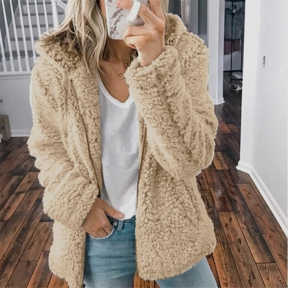 Sandy | Women's Zip Up Hooded Fleece Jacket