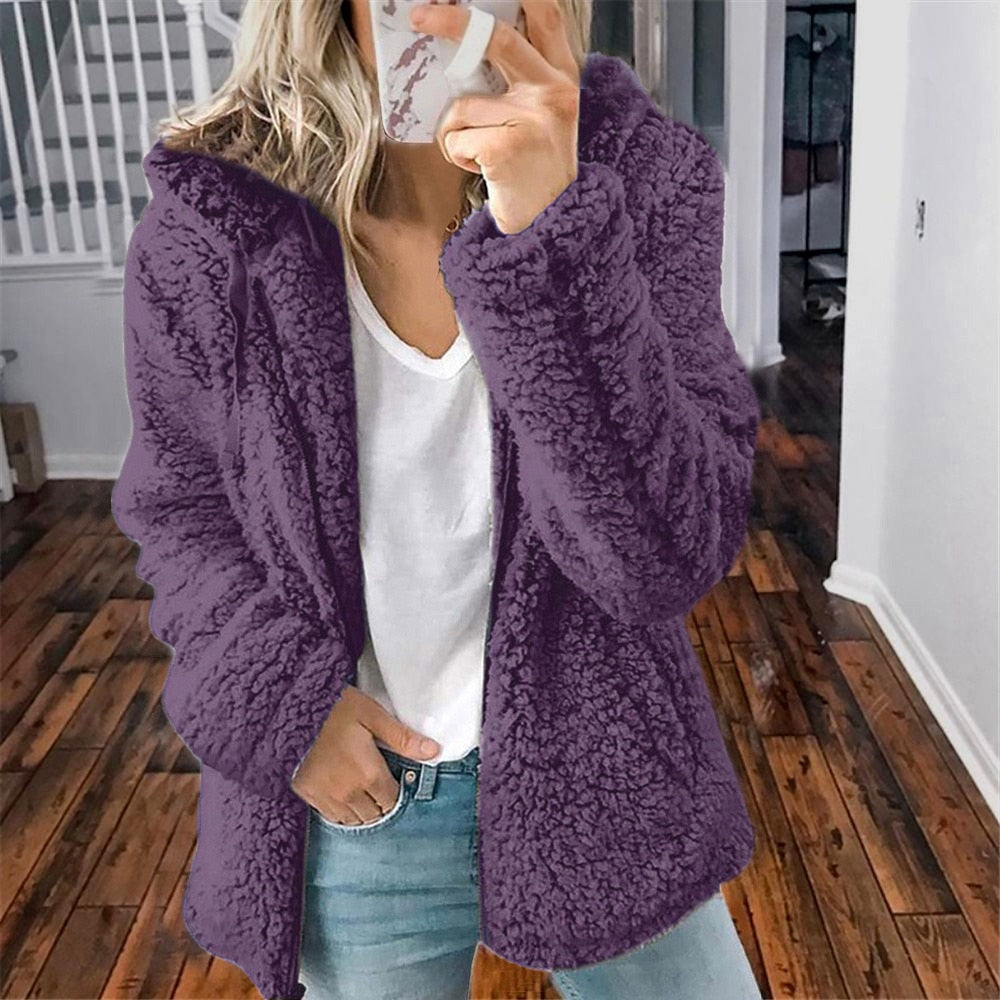 Sandy | Women's Zip Up Hooded Fleece Jacket