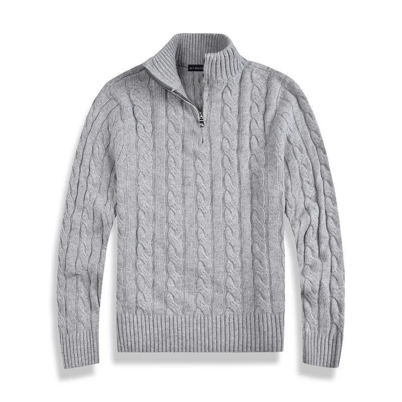 Scott | Men's Cable Knit Quarter-Zip Jumper