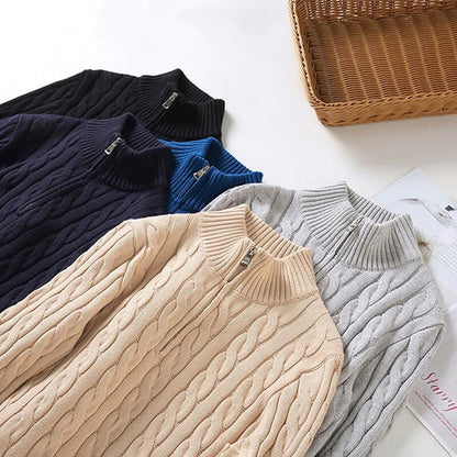 Scott | Men's Cable Knit Quarter-Zip Jumper