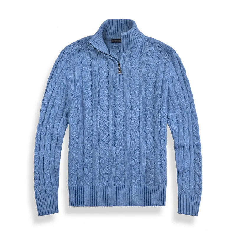 Scott | Men's Cable Knit Quarter-Zip Jumper