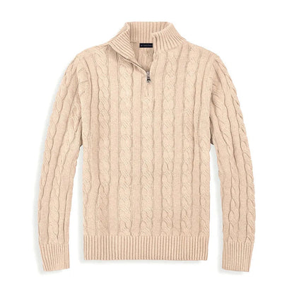 Scott | Men's Cable Knit Quarter-Zip Jumper