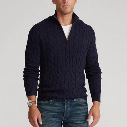 Scott | Men's Cable Knit Quarter-Zip Jumper