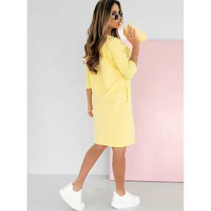 Three-Quarter Sleeve T-Shirt Mini Casual Summer Dress