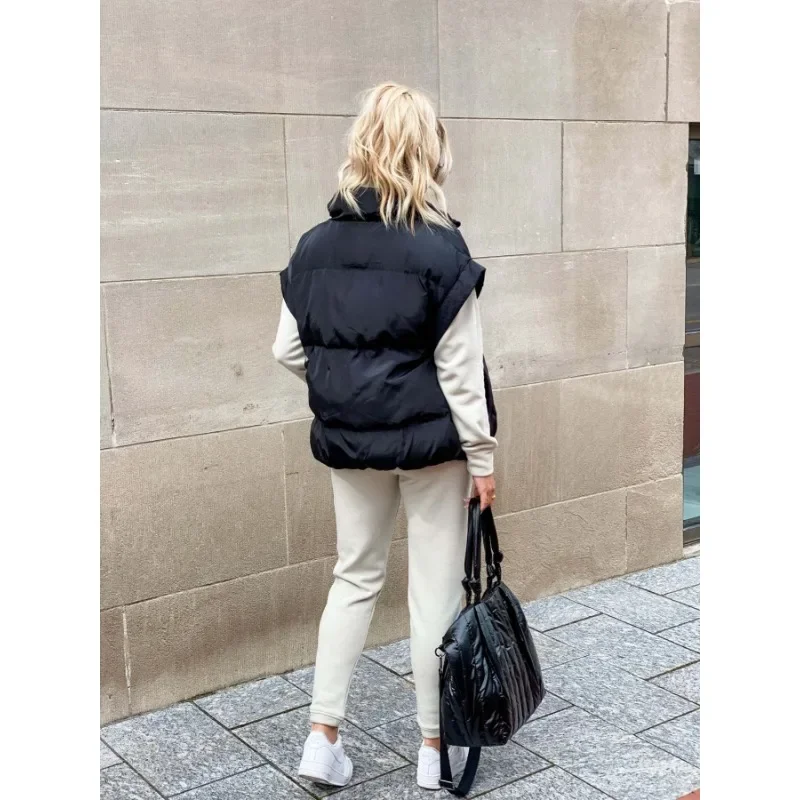 Stella | Women's Quilted Stand Collar Puffer Vest