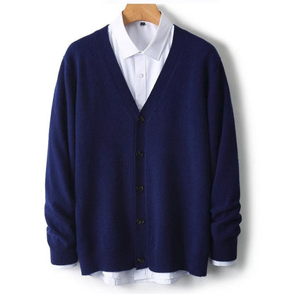 Steven | Men's V-Neck Button Front Knit Cardigan