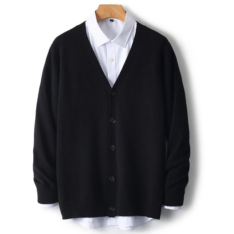Steven | Men's V-Neck Button Front Knit Cardigan